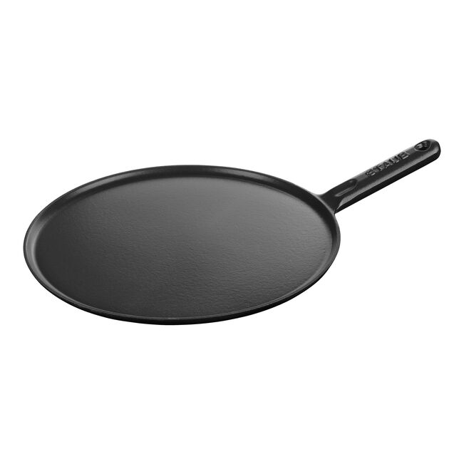 Crêpière 30 cm, Fonte, Noir mat